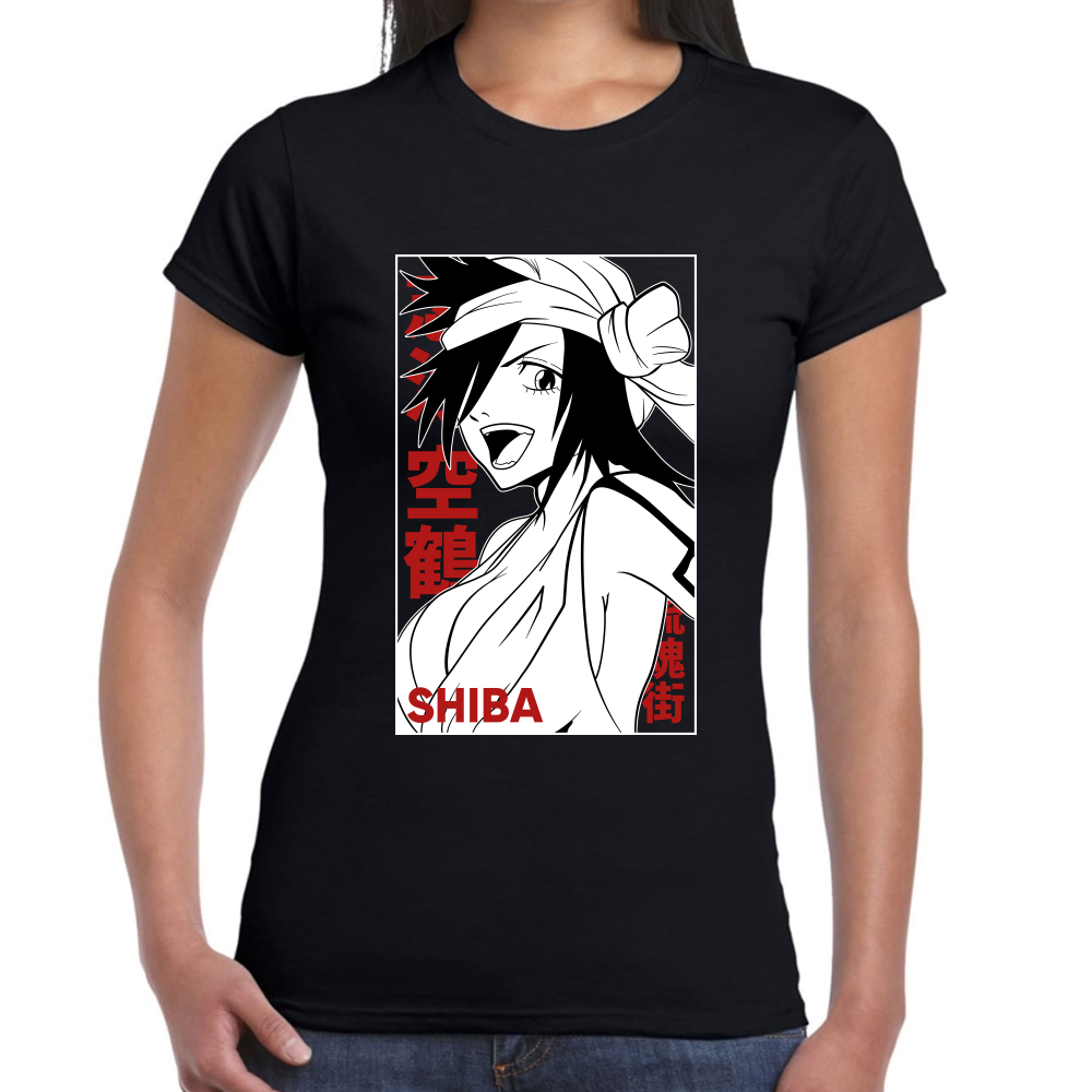 Playera Kukaku Shiba Bleach Algodón Premium #0001683