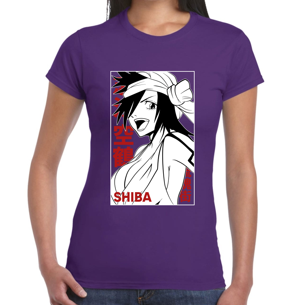Playera Kukaku Shiba Bleach Algodón Premium #0001683
