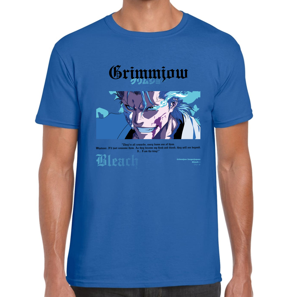 Playera Grimmjow Bleach Algodón Premium #0001684