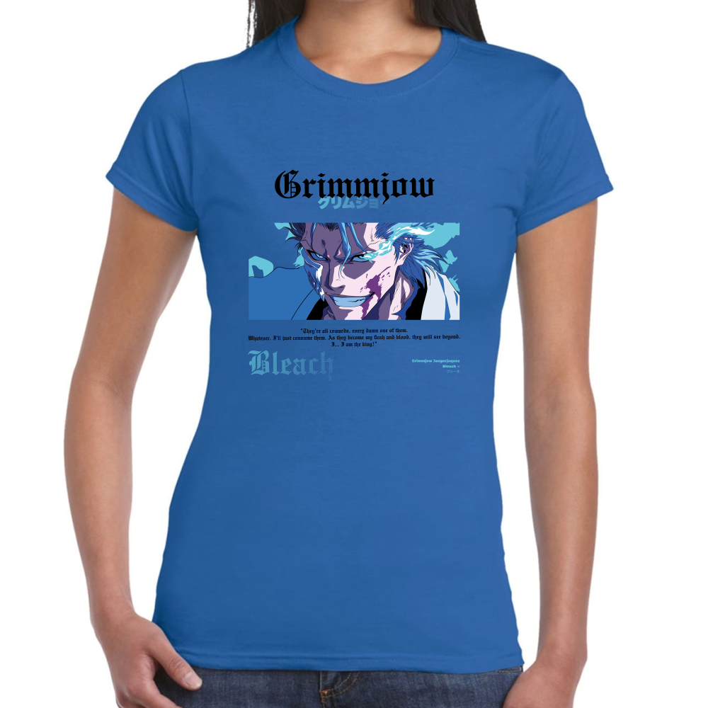 Playera Grimmjow Bleach Algodón Premium #0001684