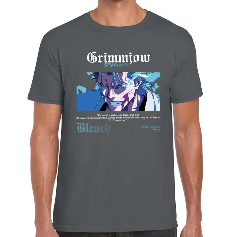 Playera Grimmjow Bleach Algodón Premium #0001684
