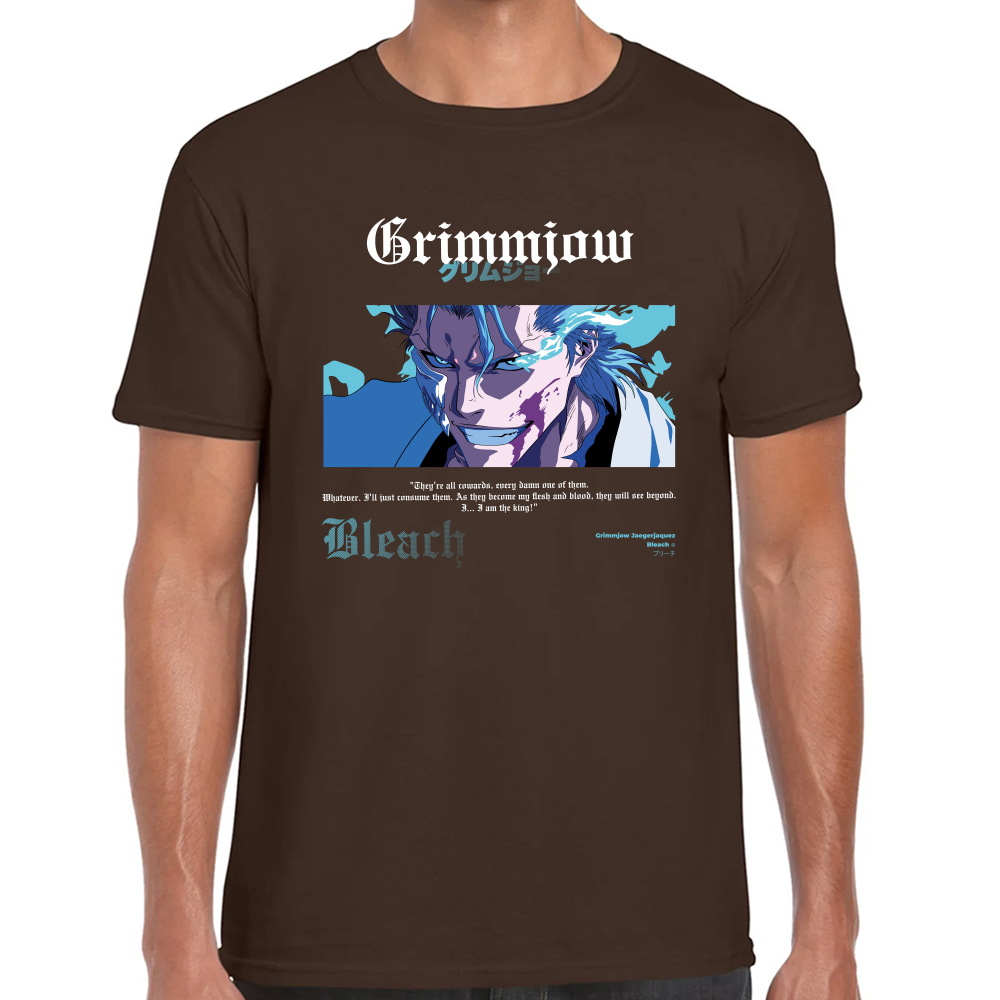 Playera Grimmjow Bleach Algodón Premium #0001684