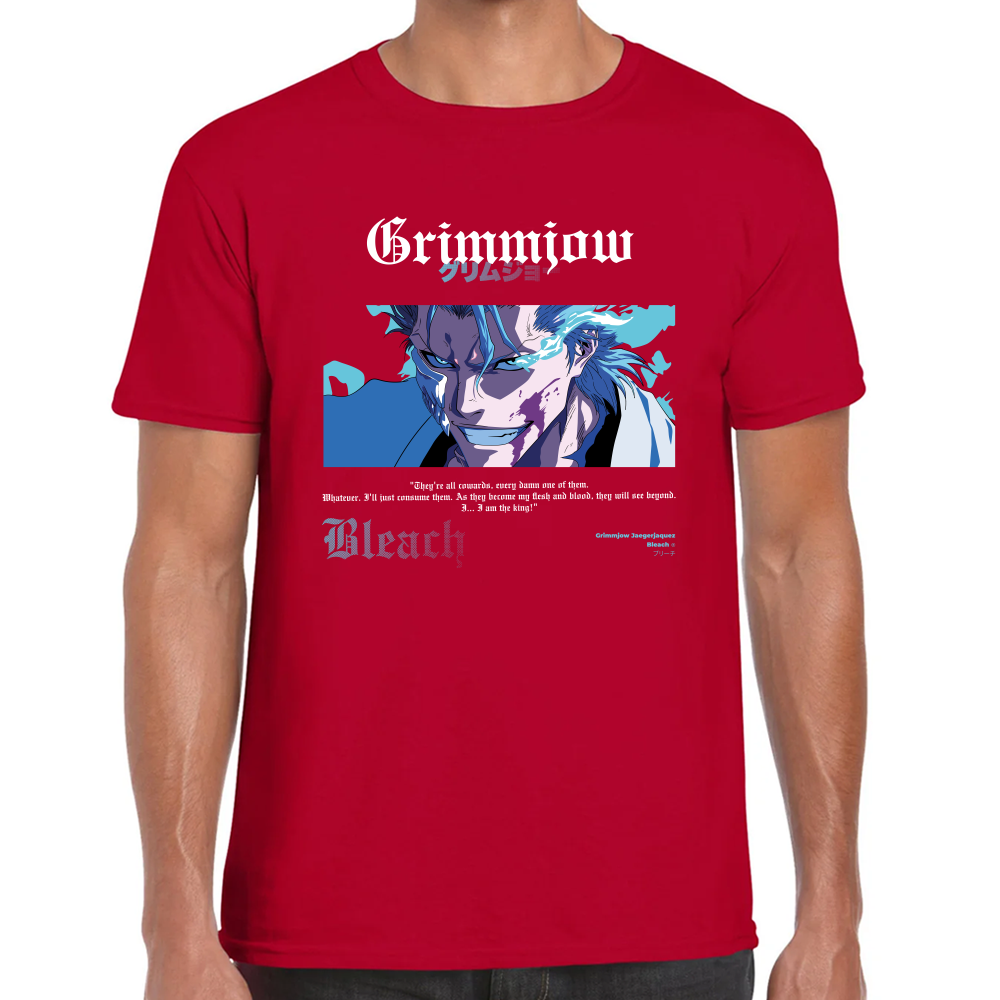 Playera Grimmjow Bleach Algodón Premium #0001684
