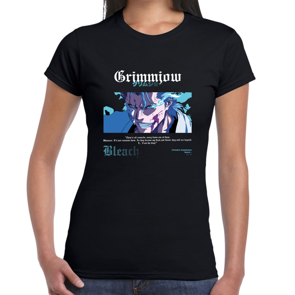 Playera Grimmjow Bleach Algodón Premium #0001684 Imagen secundaria del producto