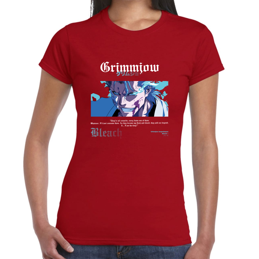 Playera Grimmjow Bleach Algodón Premium #0001684