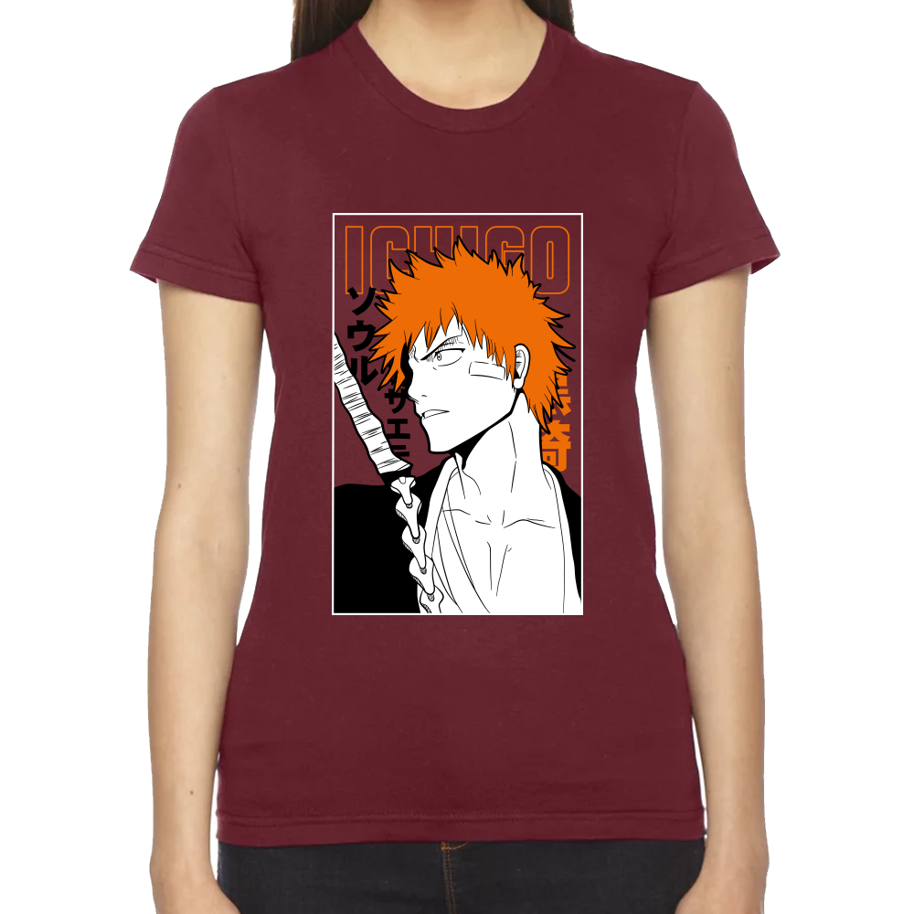 Playera Ichigo Kurosaki Bleach Algodón Premium #0001685