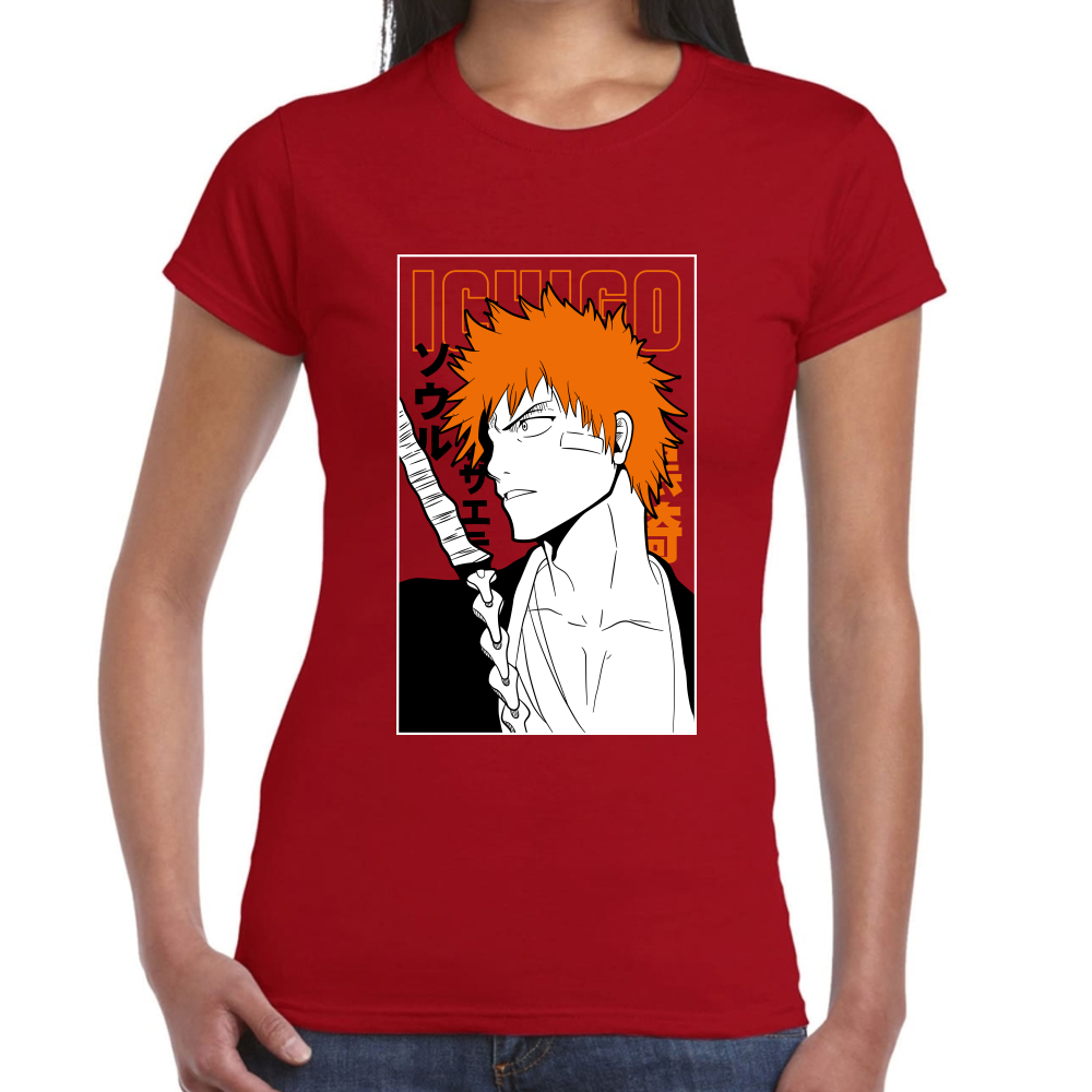 Playera Ichigo Kurosaki Bleach Algodón Premium #0001685