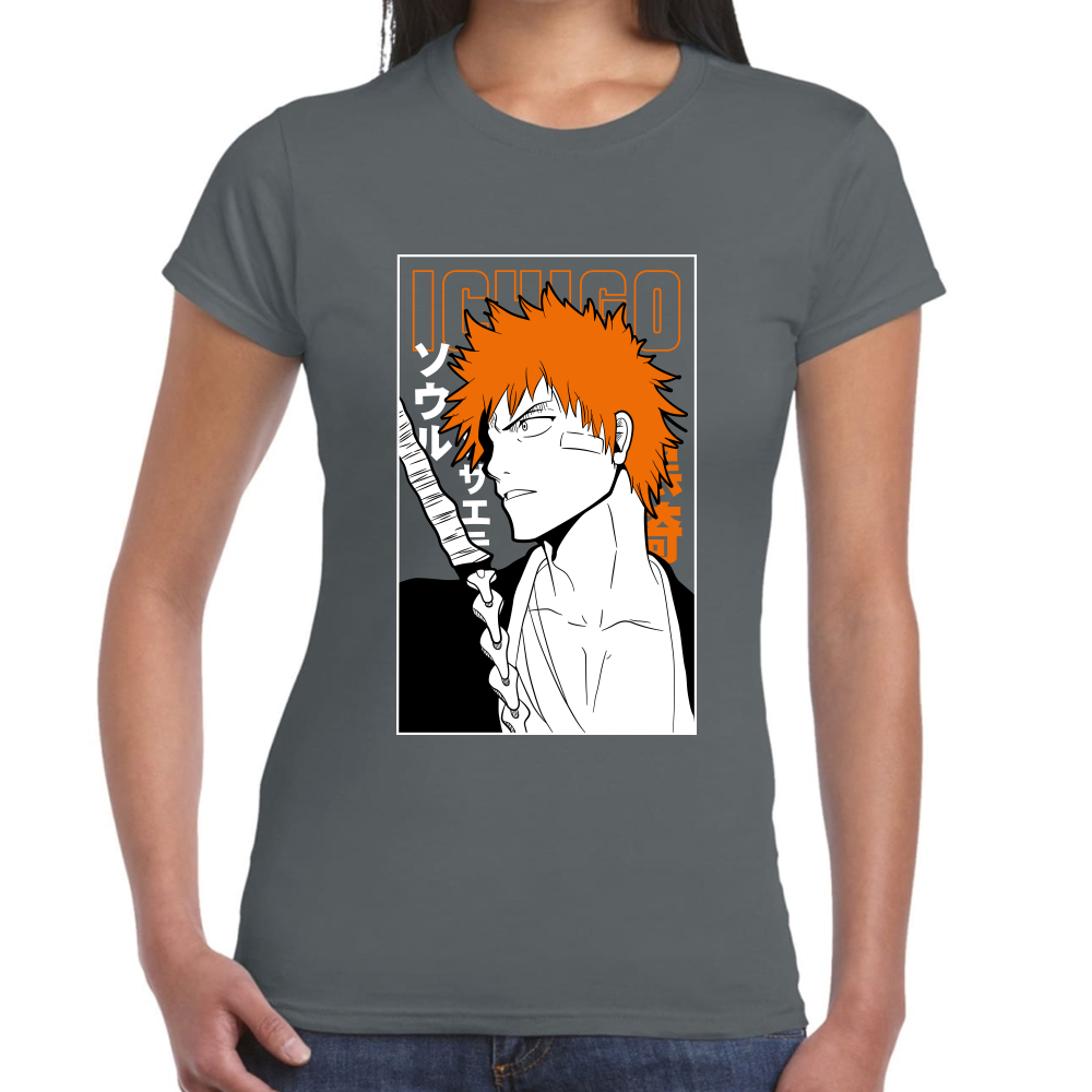 Playera Ichigo Kurosaki Bleach Algodón Premium #0001685