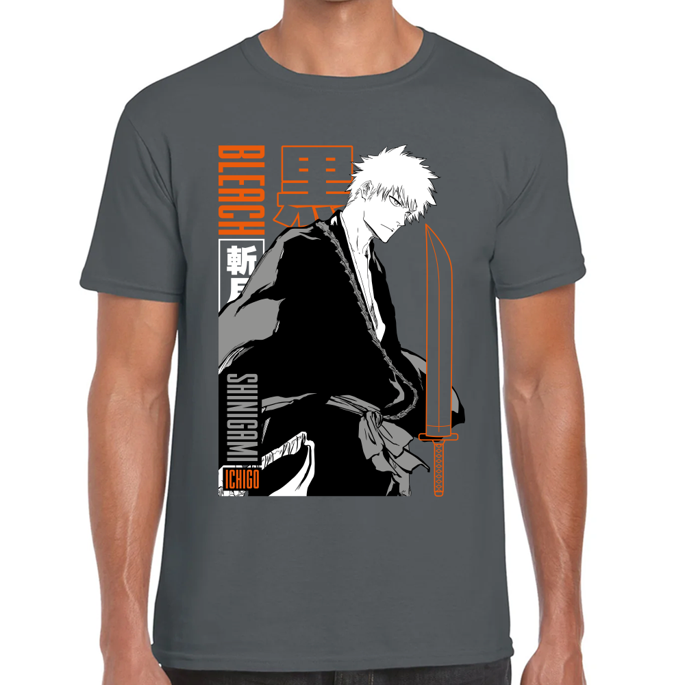 Playera Ichigo Kurosaki Bleach Algodón Premium #0001686