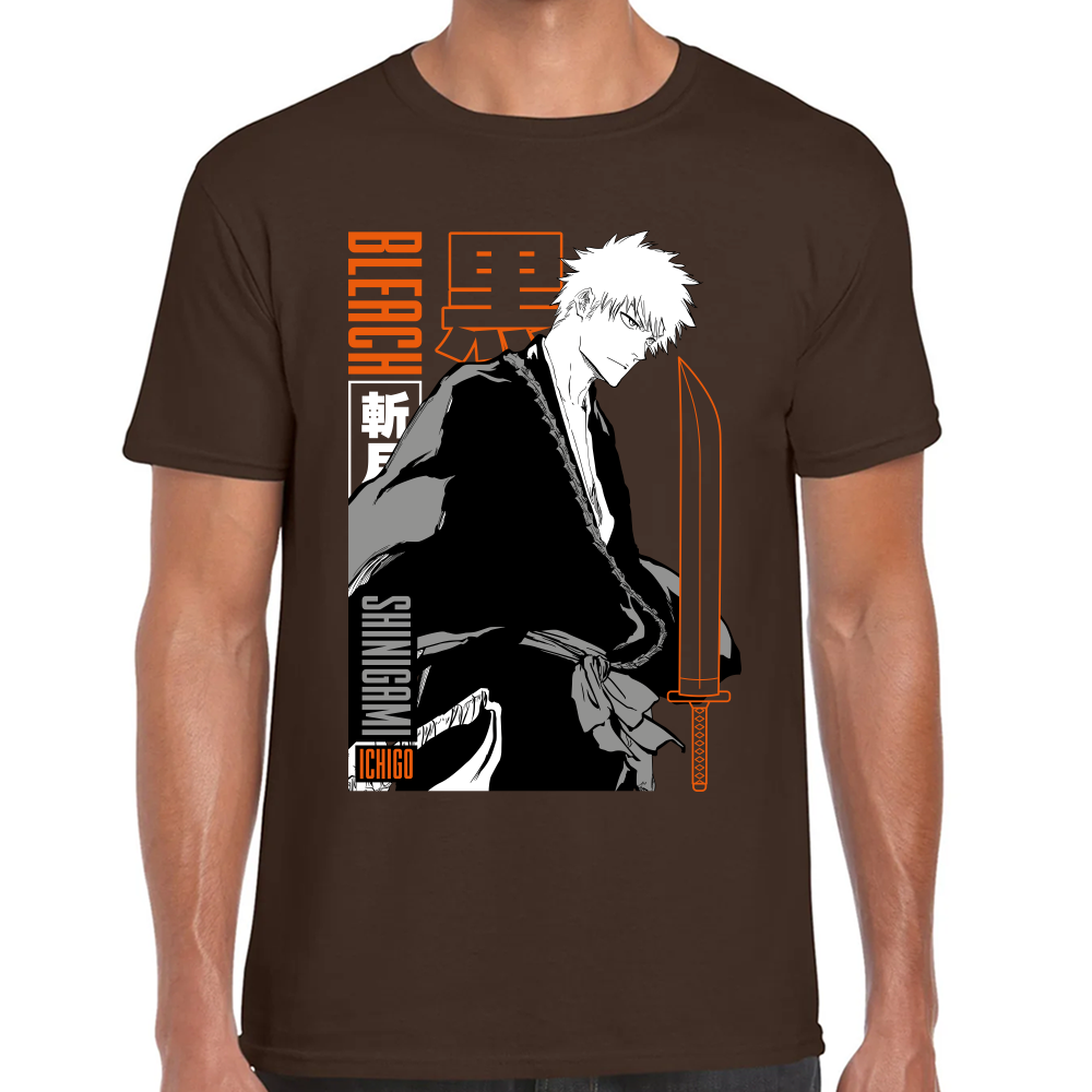 Playera Ichigo Kurosaki Bleach Algodón Premium #0001686
