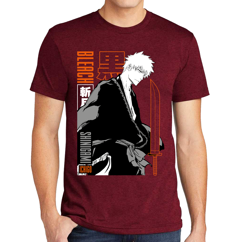 Playera Ichigo Kurosaki Bleach Algodón Premium #0001686