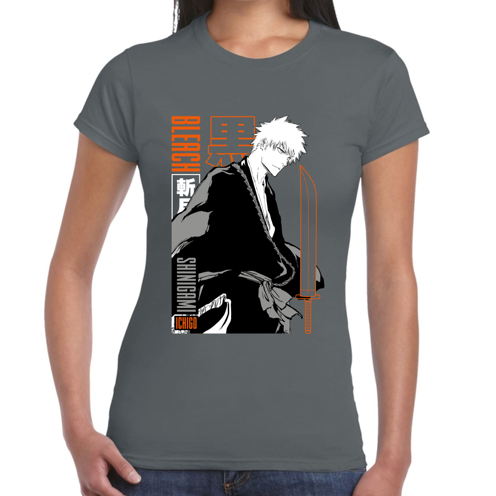 Playera Ichigo Kurosaki Bleach Algodón Premium #0001686
