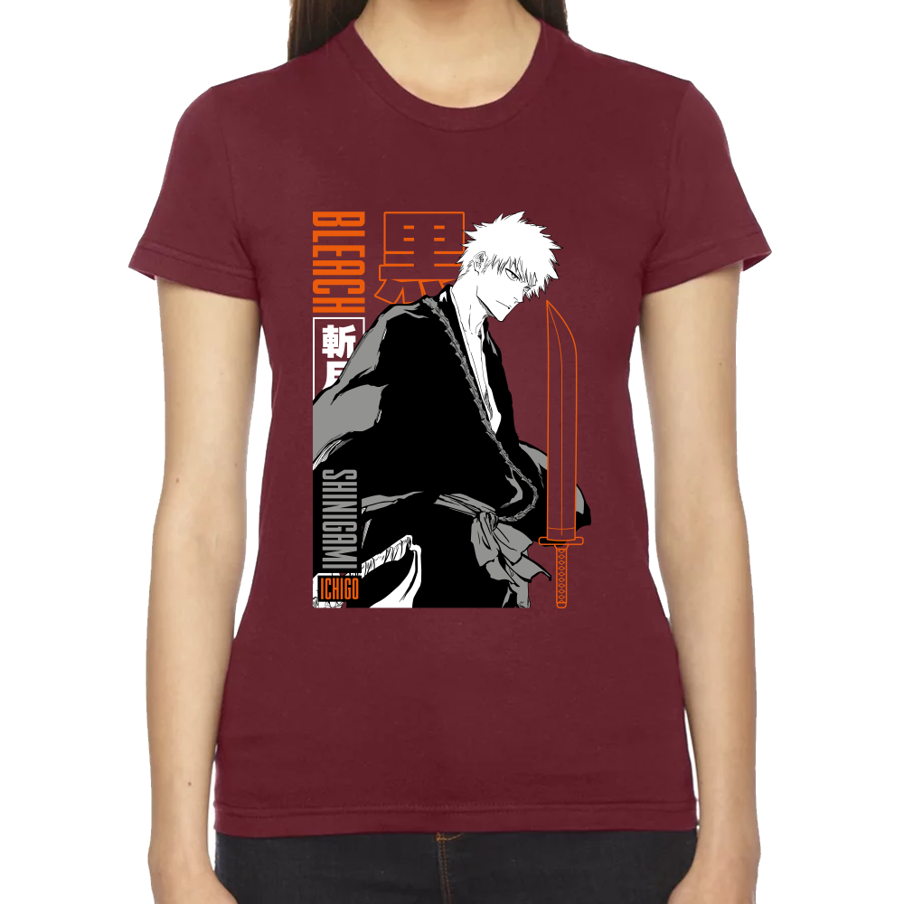 Playera Ichigo Kurosaki Bleach Algodón Premium #0001686
