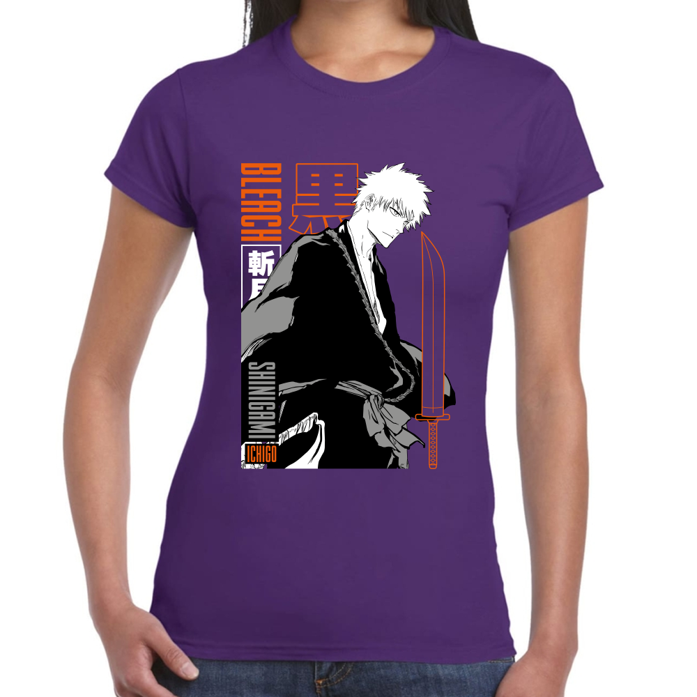 Playera Ichigo Kurosaki Bleach Algodón Premium #0001686