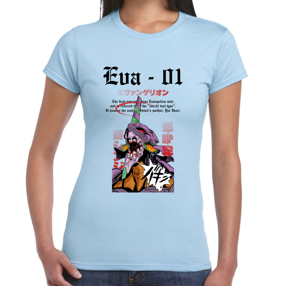 Playera Eva 01 Evangelion Algodón Premium #0001689