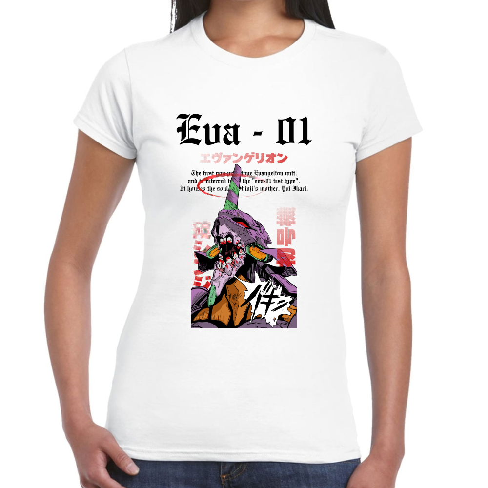 Playera Eva 01 Evangelion Algodón Premium #0001689