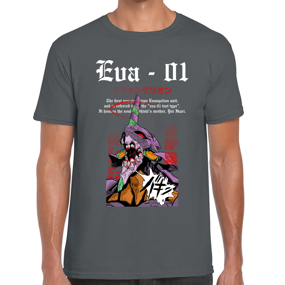 Playera Eva 01 Evangelion Algodón Premium #0001689