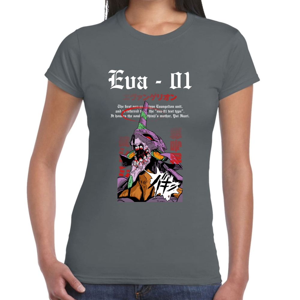 Playera Eva 01 Evangelion Algodón Premium #0001689