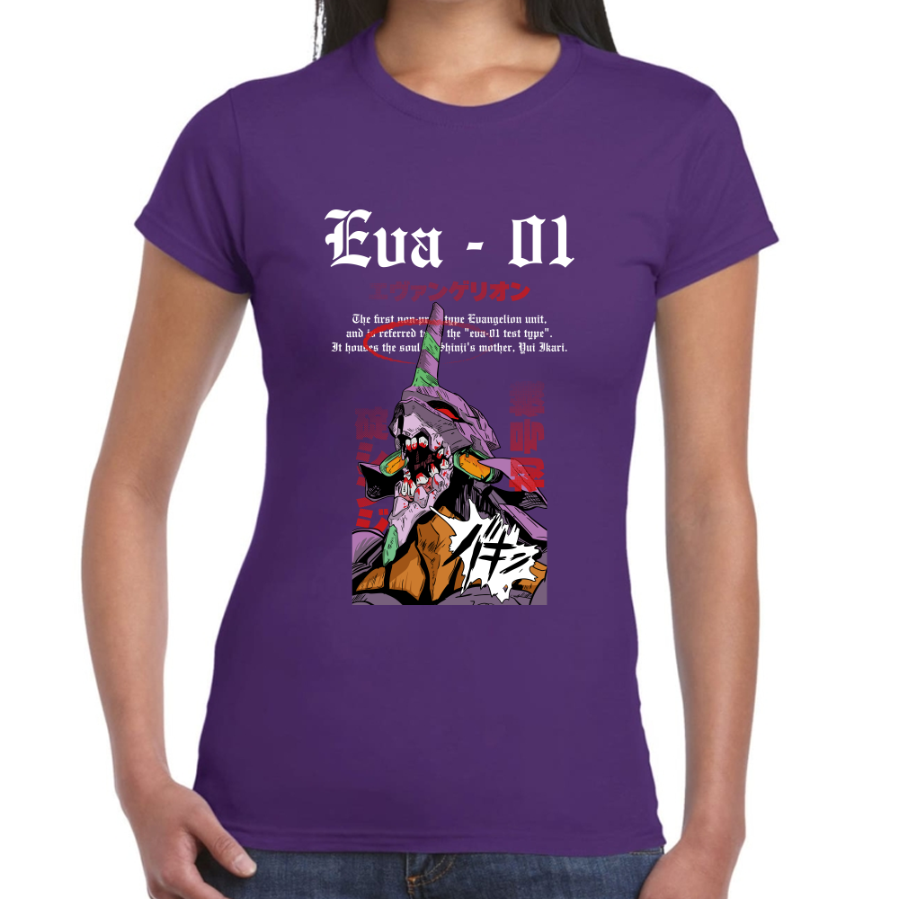 Playera Eva 01 Evangelion Algodón Premium #0001689