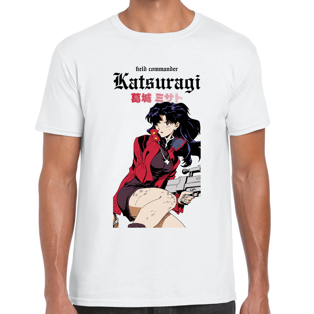 Playera Misato Katsuragi Evangelion Algodón Premium #0001692