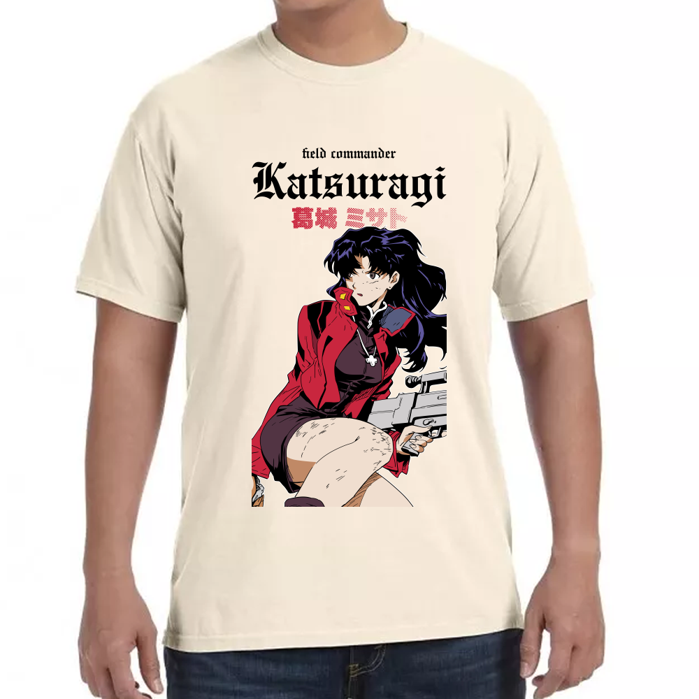 Playera Misato Katsuragi Evangelion Algodón Premium #0001692