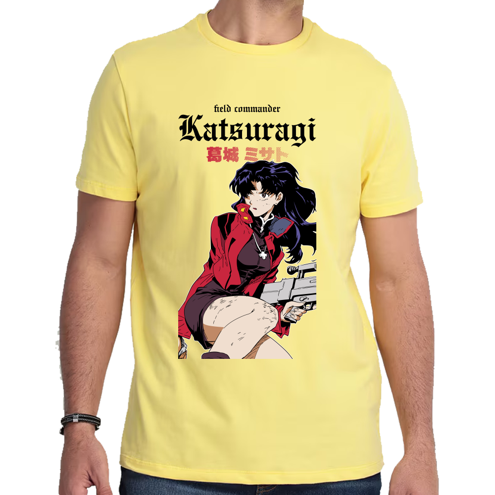 Playera Misato Katsuragi Evangelion Algodón Premium #0001692