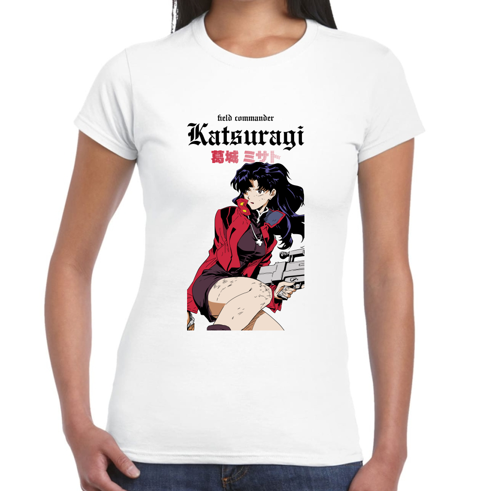 Playera Misato Katsuragi Evangelion Algodón Premium #0001692