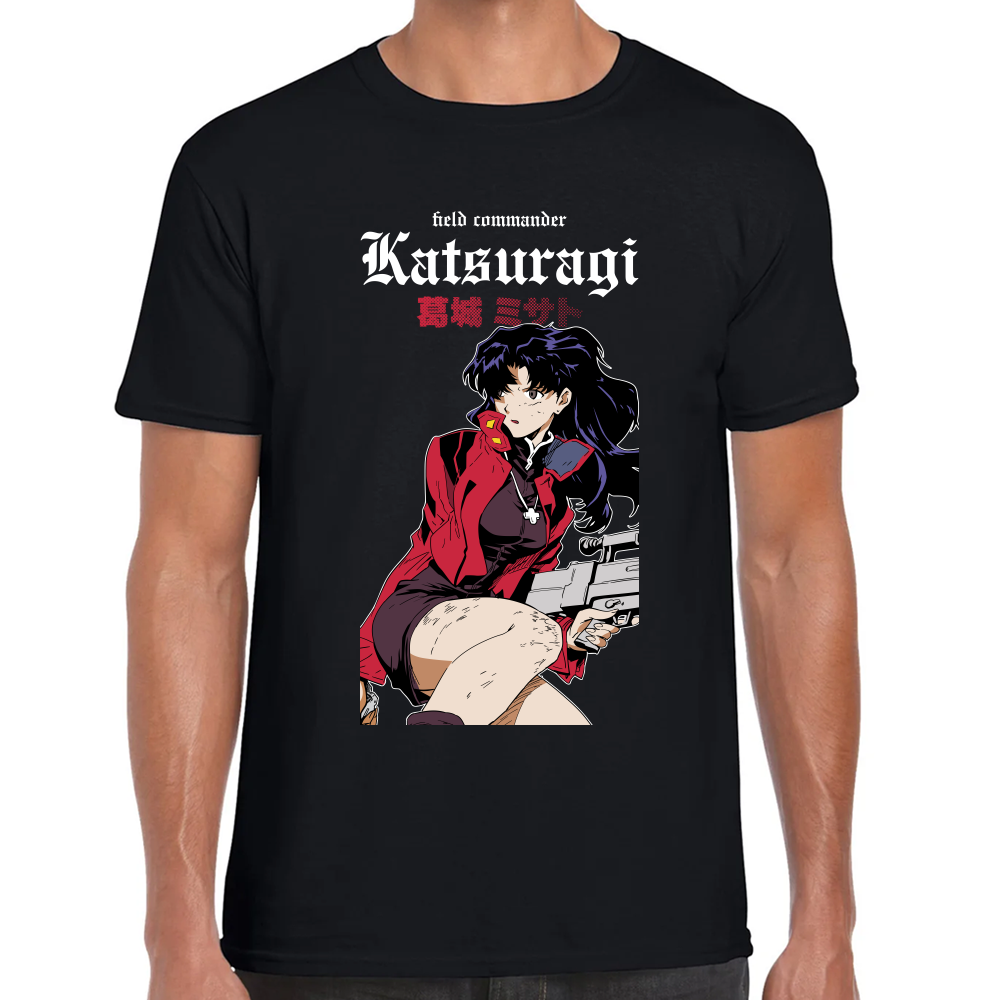Playera Misato Katsuragi Evangelion Algodón Premium #0001692