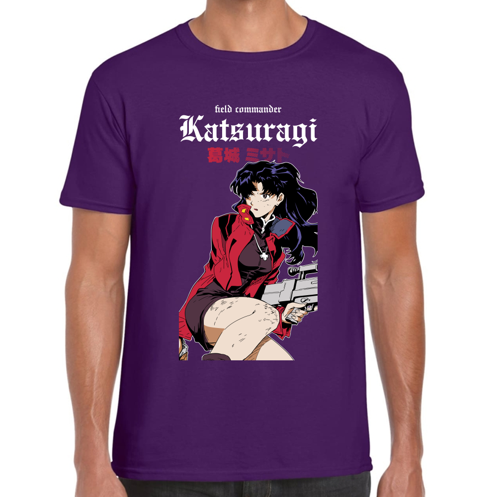 Playera Misato Katsuragi Evangelion Algodón Premium #0001692