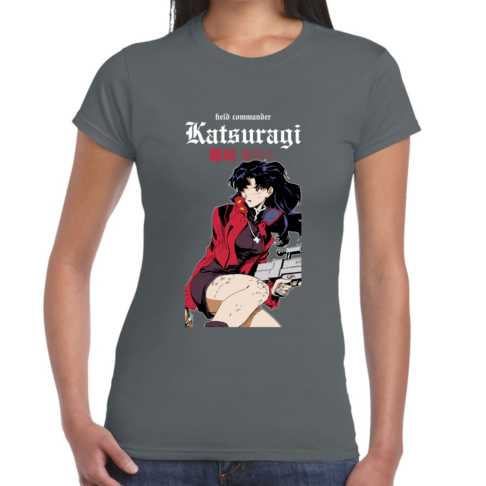 Playera Misato Katsuragi Evangelion Algodón Premium #0001692
