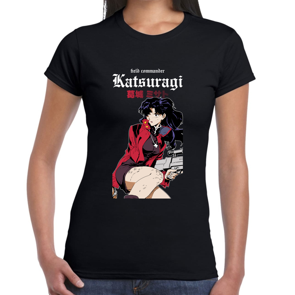 Playera Misato Katsuragi Evangelion Algodón Premium #0001692
