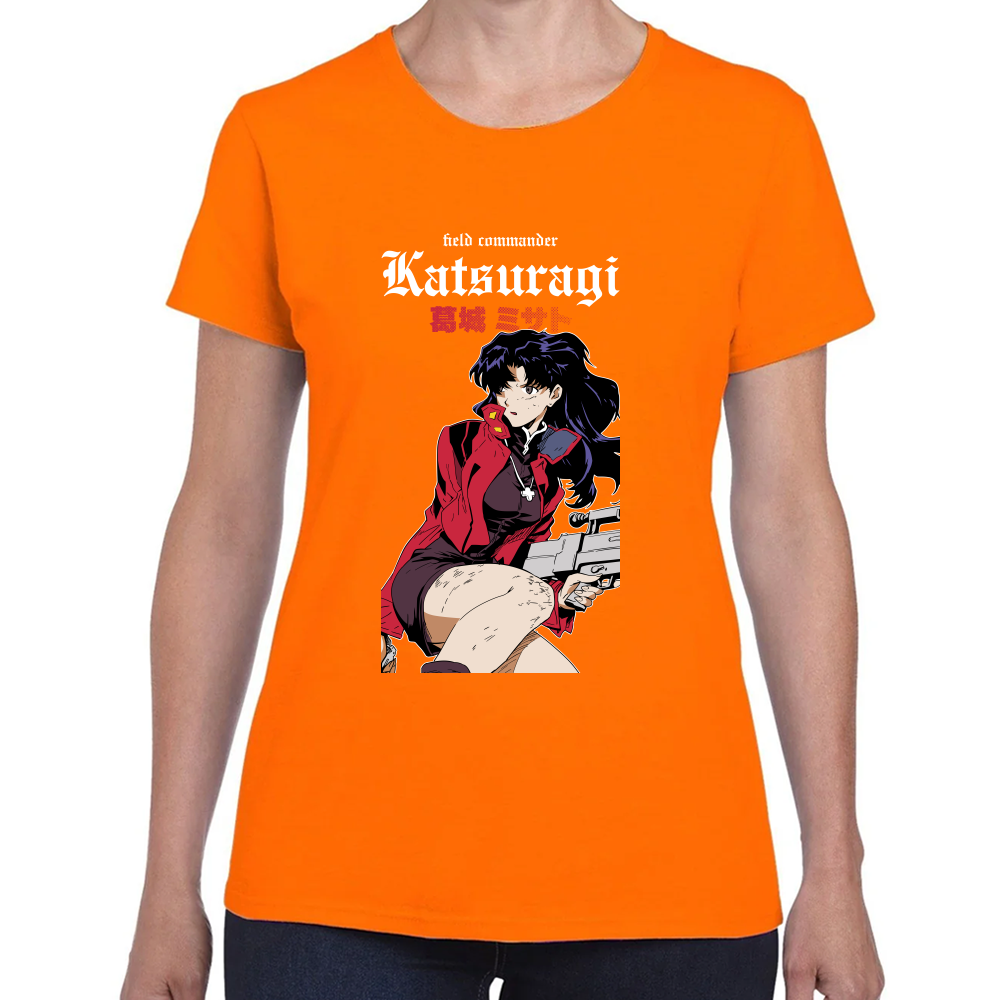 Playera Misato Katsuragi Evangelion Algodón Premium #0001692