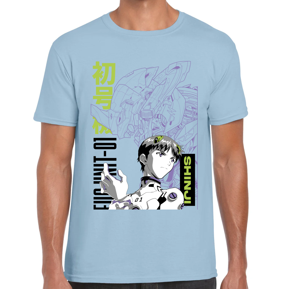 Playera Kaiju y Soshiro Evagelion Algodón Premium #0001693