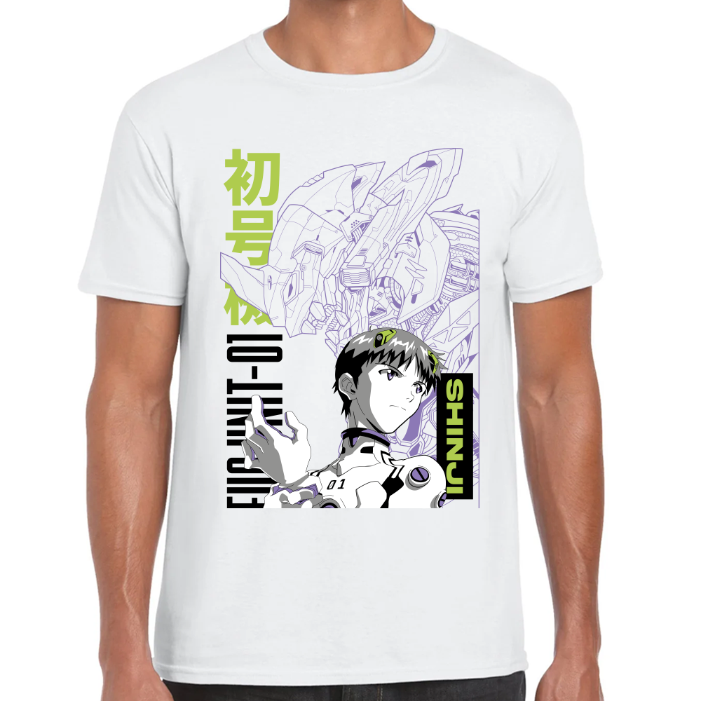 Playera Kaiju y Soshiro Evagelion Algodón Premium #0001693