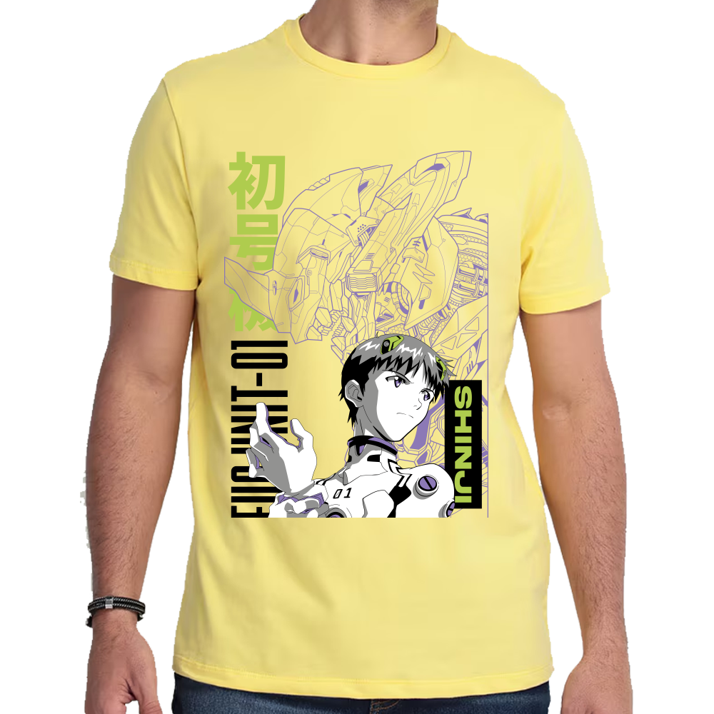 Playera Kaiju y Soshiro Evagelion Algodón Premium #0001693
