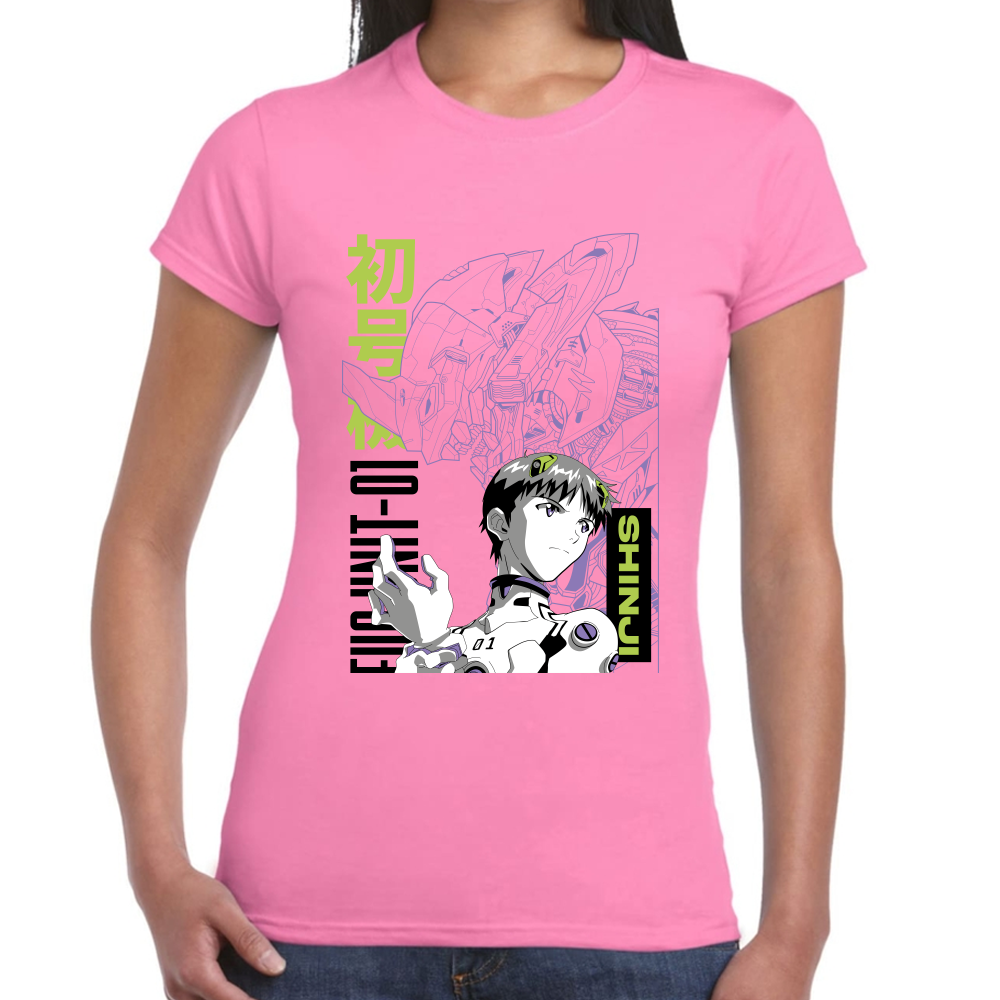 Playera Kaiju y Soshiro Evagelion Algodón Premium #0001693