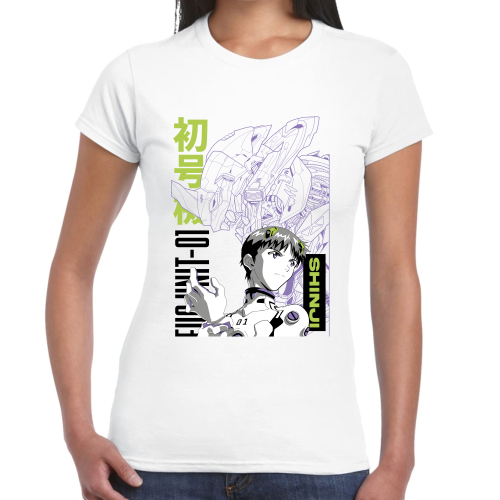 Playera Kaiju y Soshiro Evagelion Algodón Premium #0001693
