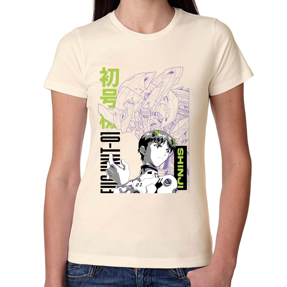 Playera Kaiju y Soshiro Evagelion Algodón Premium #0001693