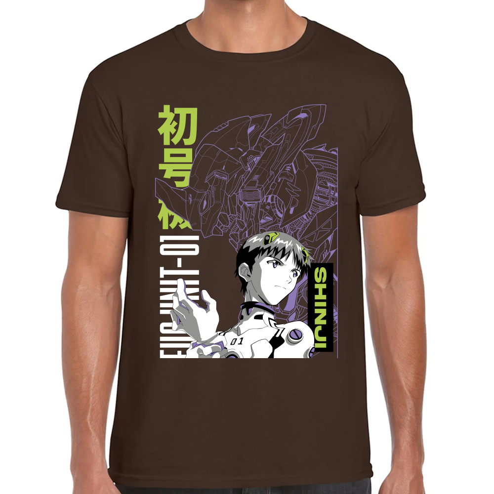 Playera Kaiju y Soshiro Evagelion Algodón Premium #0001693