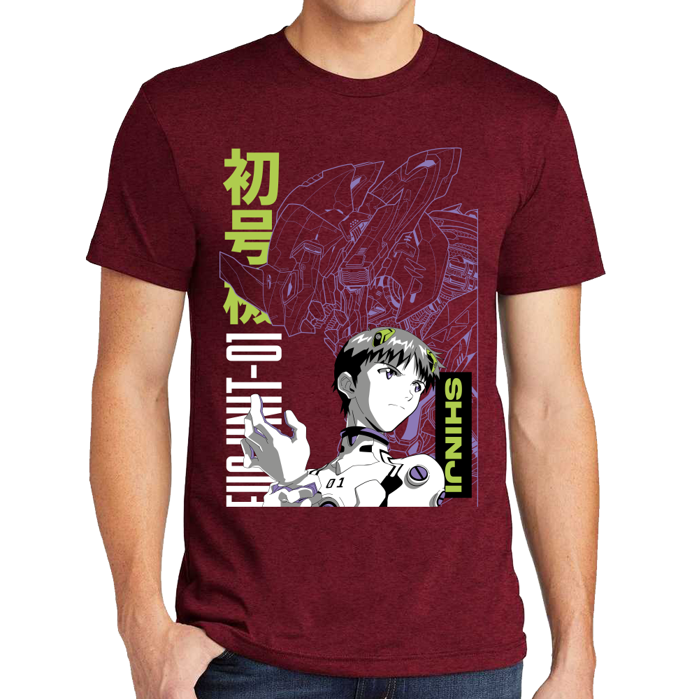 Playera Kaiju y Soshiro Evagelion Algodón Premium #0001693