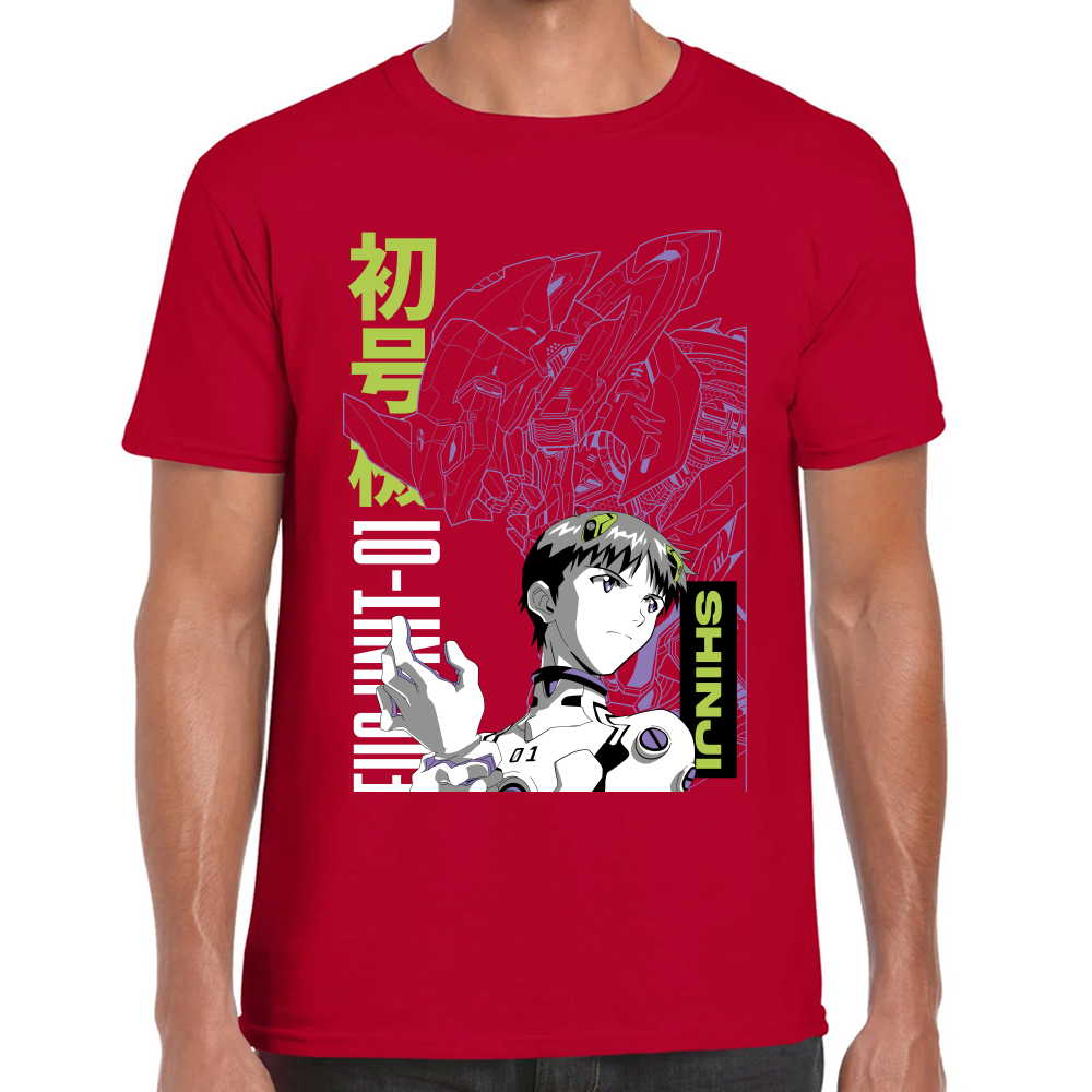 Playera Kaiju y Soshiro Evagelion Algodón Premium #0001693
