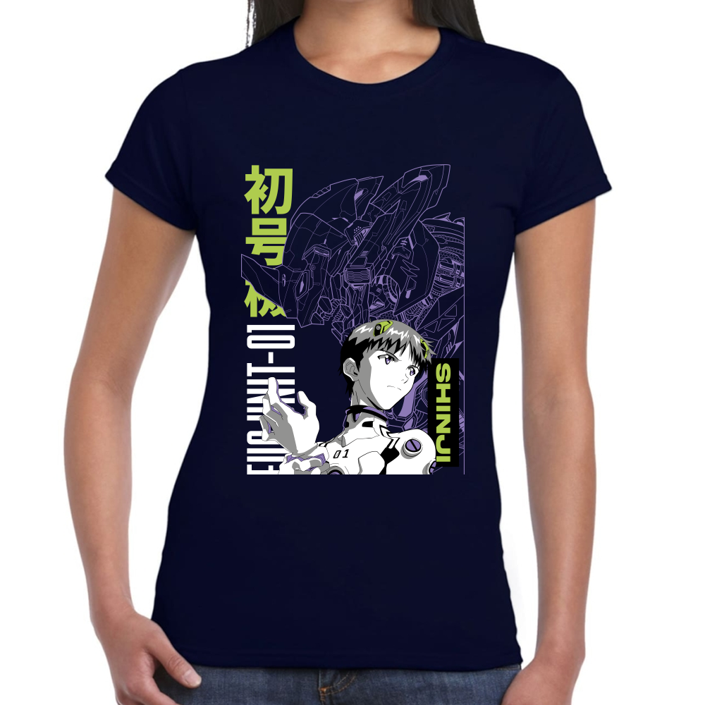 Playera Kaiju y Soshiro Evagelion Algodón Premium #0001693