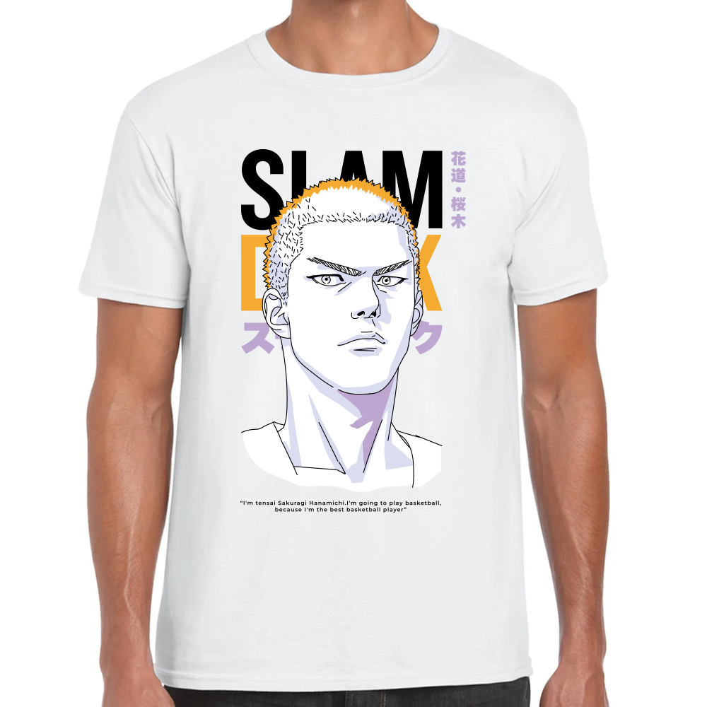 Playera Hanamichi Slam Dunk Algodón #0001698