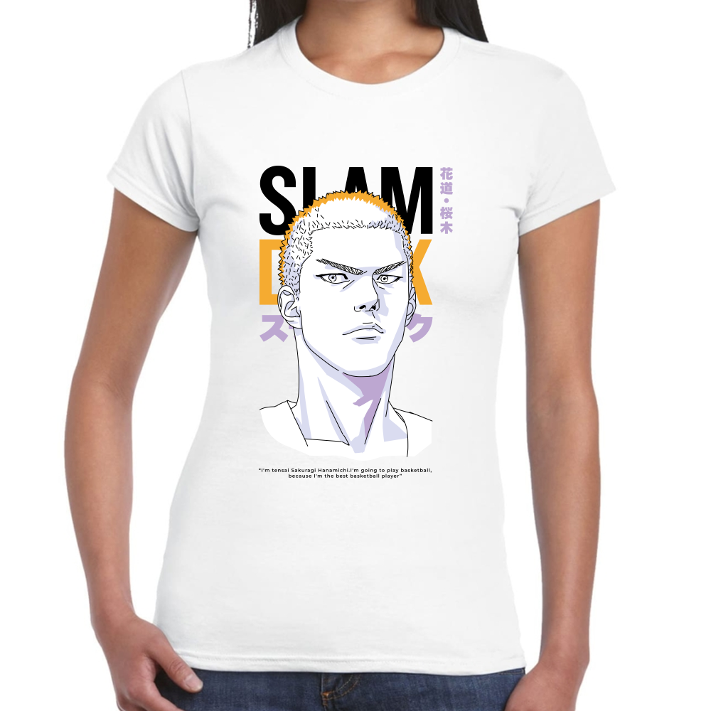 Playera Hanamichi Slam Dunk Algodón #0001698