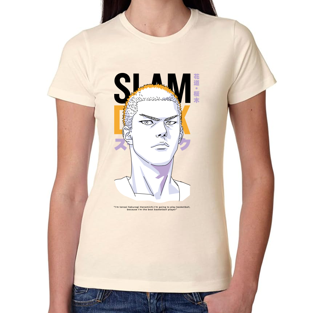 Playera Hanamichi Slam Dunk Algodón #0001698