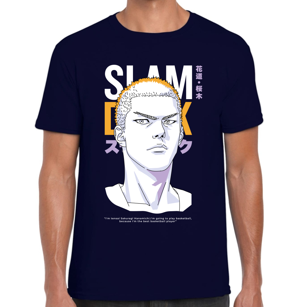Playera Hanamichi Slam Dunk Algodón #0001698