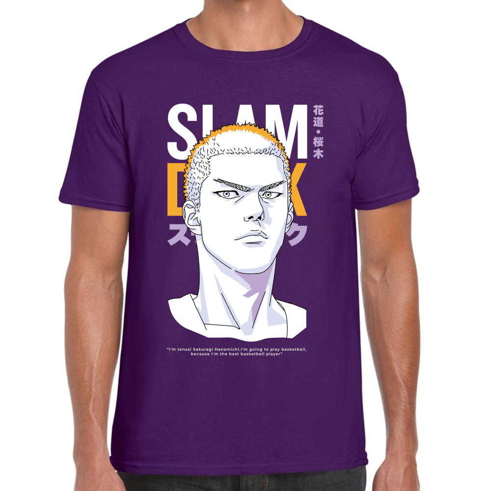 Playera Hanamichi Slam Dunk Algodón #0001698