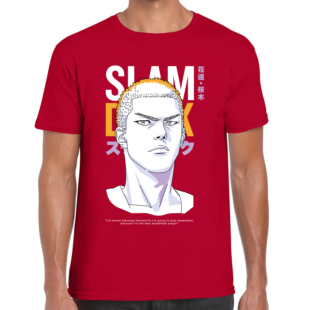 Playera Hanamichi Slam Dunk Algodón #0001698