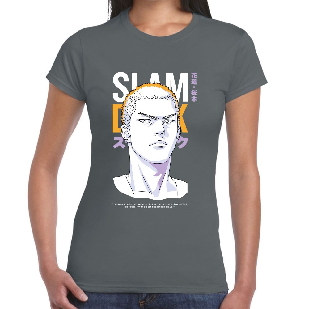 Playera Hanamichi Slam Dunk Algodón #0001698