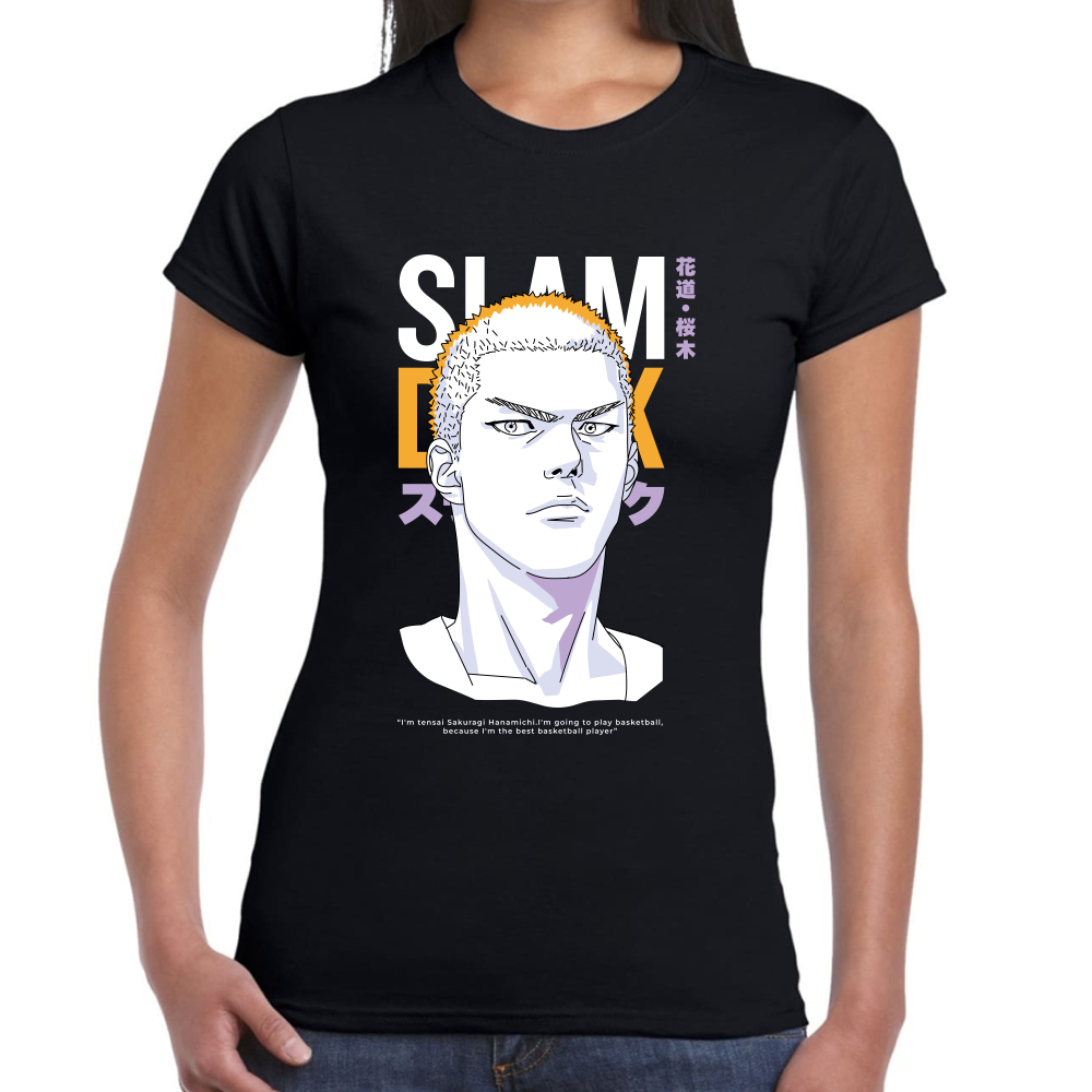 Playera Hanamichi Slam Dunk Algodón #0001698